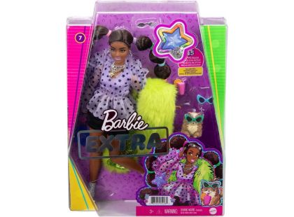 Mattel Barbie Extra v puntíkaté blůze s copy 7