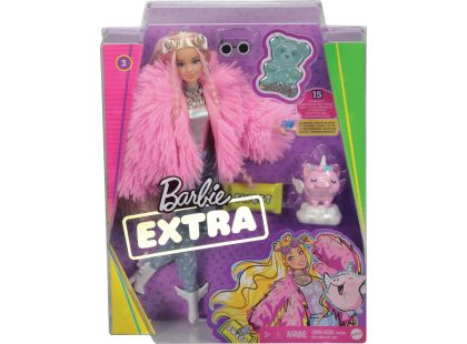Mattel Barbie Extra v růžové bundě