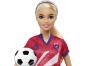 Mattel Barbie fotbalová panenka - Barbie v červeném dresu - Poškozený obal 6