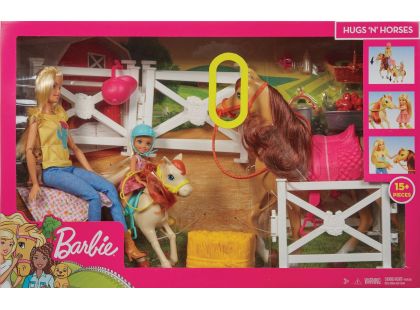 Mattel Barbie herní set s koníky