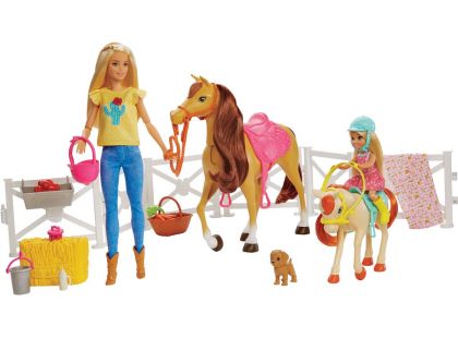 Mattel Barbie herní set s koníky