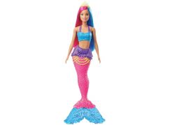 Mattel Barbie kouzelná mořská víla vlasy růžově-modré