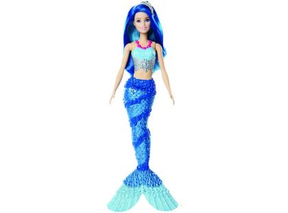 Mattel Barbie kouzelná mořská víla modré vlasy, modrá ploutev