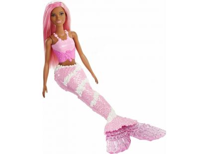 Mattel Barbie kouzelná mořská víla růžový ocas-růžová ploutev