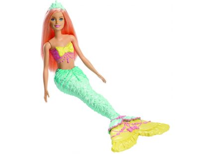 Mattel Barbie kouzelná mořská víla zelený ocas-žlutá ploutev
