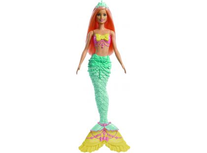 Mattel Barbie kouzelná mořská víla zelený ocas-žlutá ploutev