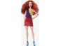 Mattel Barbie Looks rusovláska v červené sukni 29 cm 2