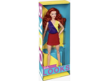 Mattel Barbie Looks rusovláska v červené sukni 29 cm