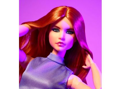 Mattel Barbie Looks rusovláska ve fialovém outfitu