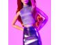 Mattel Barbie Looks rusovláska ve fialovém outfitu 5