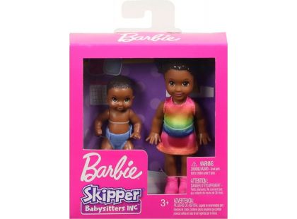 Mattel Barbie malí sourozenci holčička černoška
