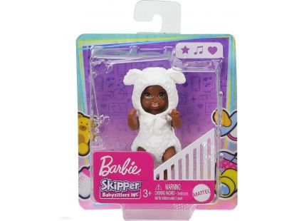 Mattel Barbie miminko v kostýmu GRP04 Černoušek