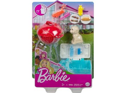 Mattel Barbie mini herní set s mazlíčkem grilování GRG76