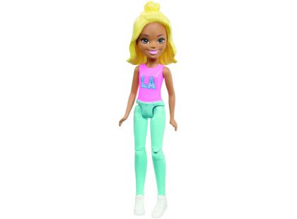 Mattel Barbie Mini panenka modré kalhoty FHV57