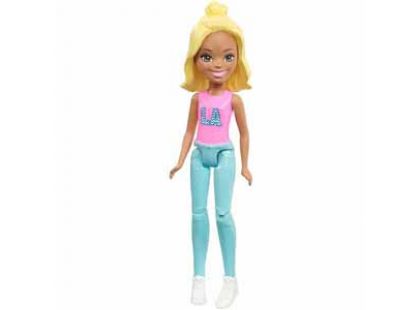 Mattel Barbie Mini panenka modré kalhoty FHV57