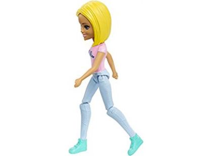 Mattel Barbie Mini panenka světle modré kalhota FHV73