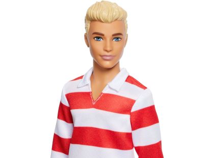 Mattel Barbie model Ken červenobílé proužkované triko Mattel Barbie model Ken červenobílé proužkované triko