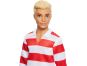 Mattel Barbie model Ken červenobílé proužkované triko 2