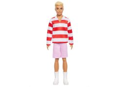 Mattel Barbie model Ken červenobílé proužkované triko