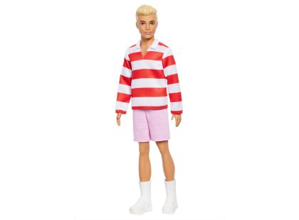 Mattel Barbie model Ken červenobílé proužkované triko Mattel Barbie model Ken červenobílé proužkované triko