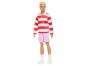 Mattel Barbie model Ken červenobílé proužkované triko 4