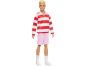 Mattel Barbie model Ken červenobílé proužkované triko 5