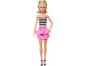 Mattel Barbie modelka - růžová sukně a pruhovaný top 2