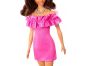 Mattel Barbie modelka - růžové šaty s volánky 4