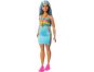 Mattel Barbie modelka - sukně a top s duhou 2