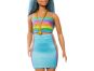 Mattel Barbie modelka - sukně a top s duhou 4