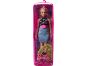Mattel Barbie modelka černo-modré šaty s ledvinkou 29 cm 7
