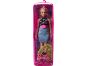 Mattel Barbie modelka černo-modré šaty s ledvinkou 29 cm 7