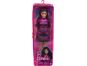 Mattel Barbie modelka černo-růžové kostkované šaty 6