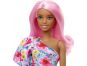 Mattel Barbie modelka květinové šaty na jedno rameno 3