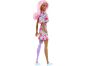 Mattel Barbie modelka květinové šaty na jedno rameno 2