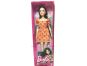 Mattel Barbie modelka oranžové šaty s puntíky 5