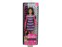 Mattel Barbie modelka pruhované šaty s dlouhými rukávy 2