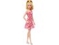 Mattel Barbie modelka růžové květinové šaty 2