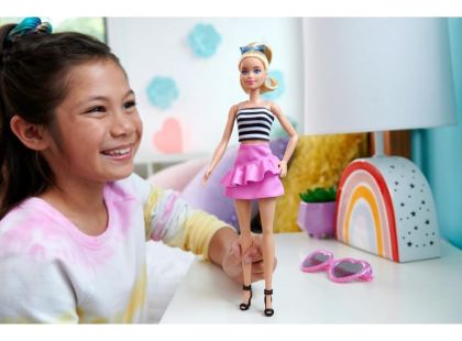 Mattel Barbie modelka sukně a pruhovaný top