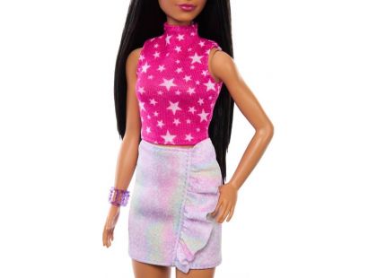 Mattel Barbie modelka sukně a růžový top s hvězdami