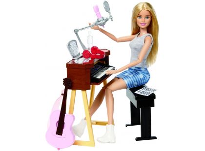 Mattel Barbie muzikantka blondýnka hrací set