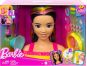 Mattel Barbie neonově duhová česací hlava černovláska 4