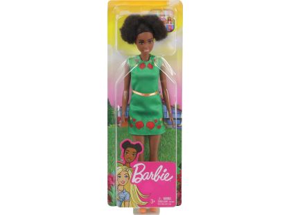 Mattel Barbie Nikki zelené šaty