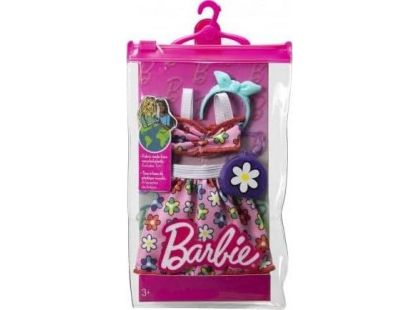 Mattel Barbie obleček s doplňky v praktickém balení HJT21