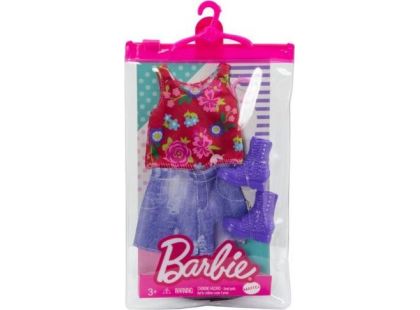 Mattel Barbie obleček 30 cm s doplňky v praktickém balení sukně HBV33