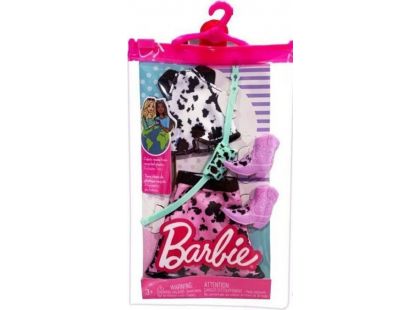 Mattel Barbie obleček s doplňky v praktickém balení Sukně HJT18