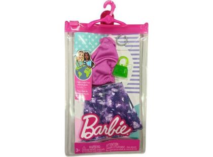 Mattel Barbie obleček s doplňky v praktickém balení Sukně HJT19