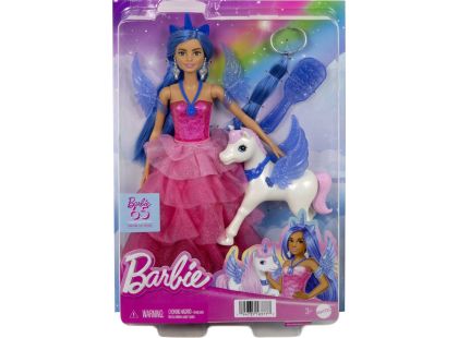 Mattel Barbie panenka 65. výročí Safírový okřídlený jednorožec