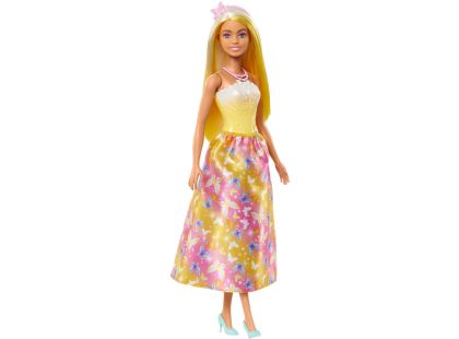 Mattel Barbie pohádková princezna žlutorůžová