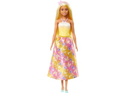 Mattel Barbie pohádková princezna žlutorůžová